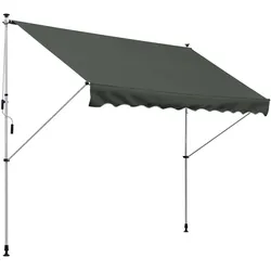 Outsunny - Gelenkarmmarkise - 300Lx150Wx280Hcm - Grau