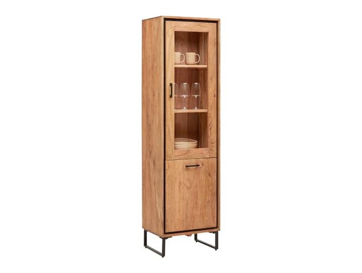 Vitrine Shiva Schwarz/Akaziefarben
