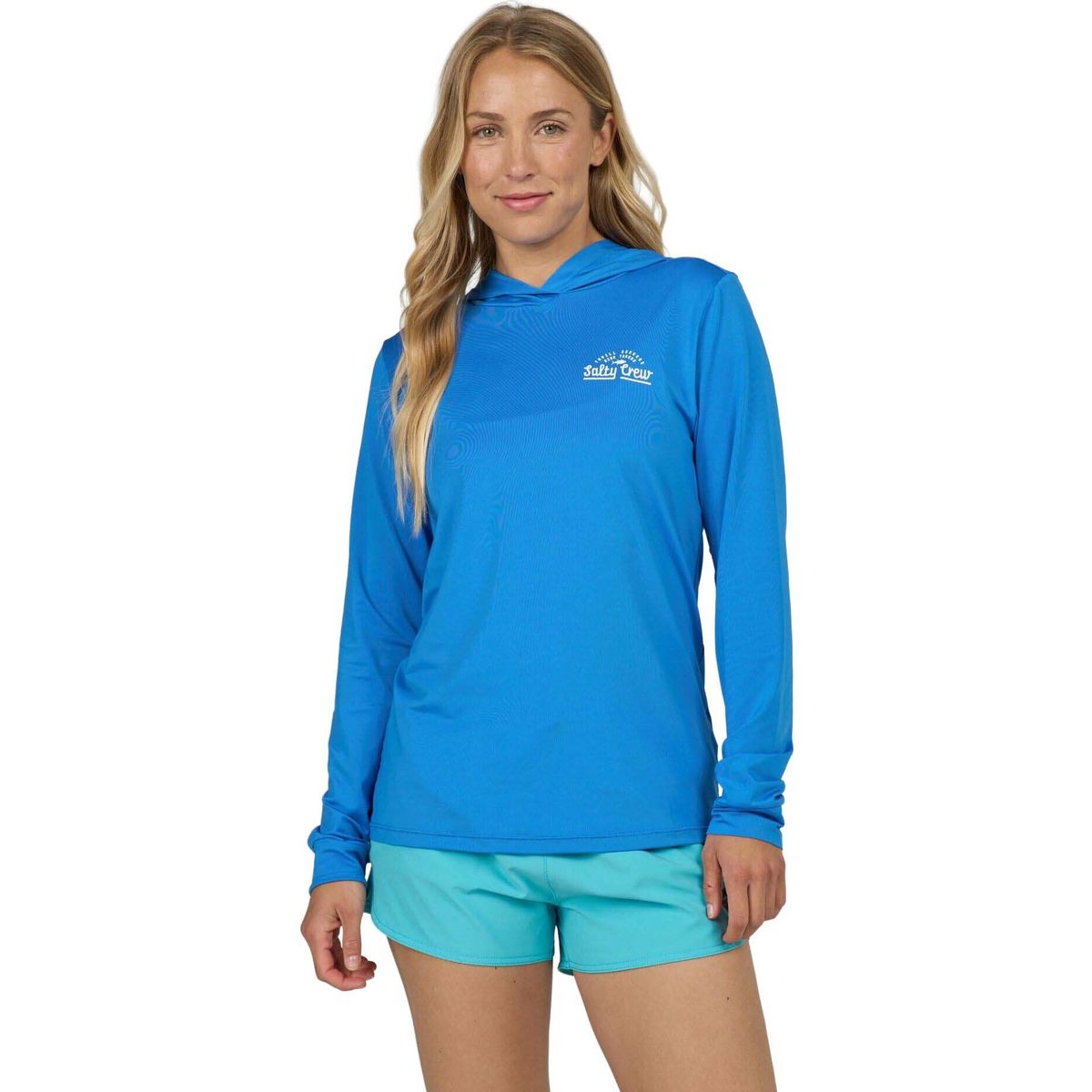Salty Crew Unscripted Hooded Sunshirt bold blue (BLDB) XS 20135658W-BLDB-XS