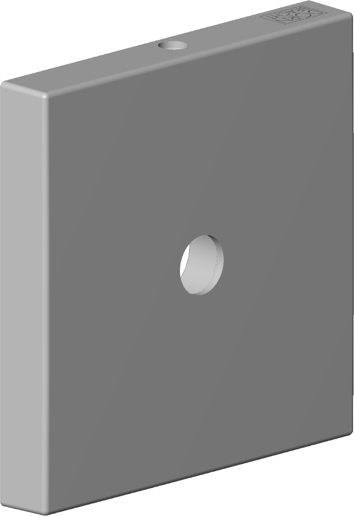 Dornbracht rosace MEM pour poignée 092778033-08 platine