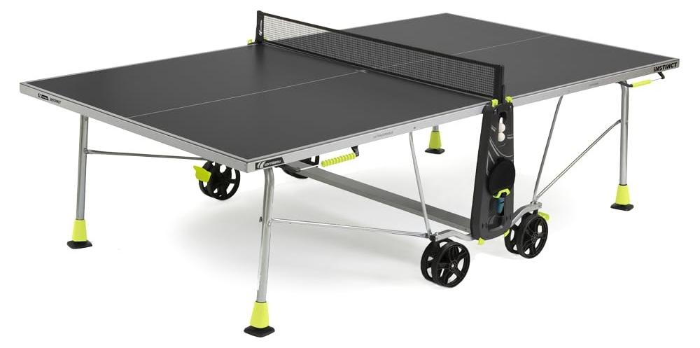 Tischtennis - Tisch für den Außenbereich - Platte in Grau, 5 mm dick - Kompakte Konstruktion - Hergestellt in Frankreich