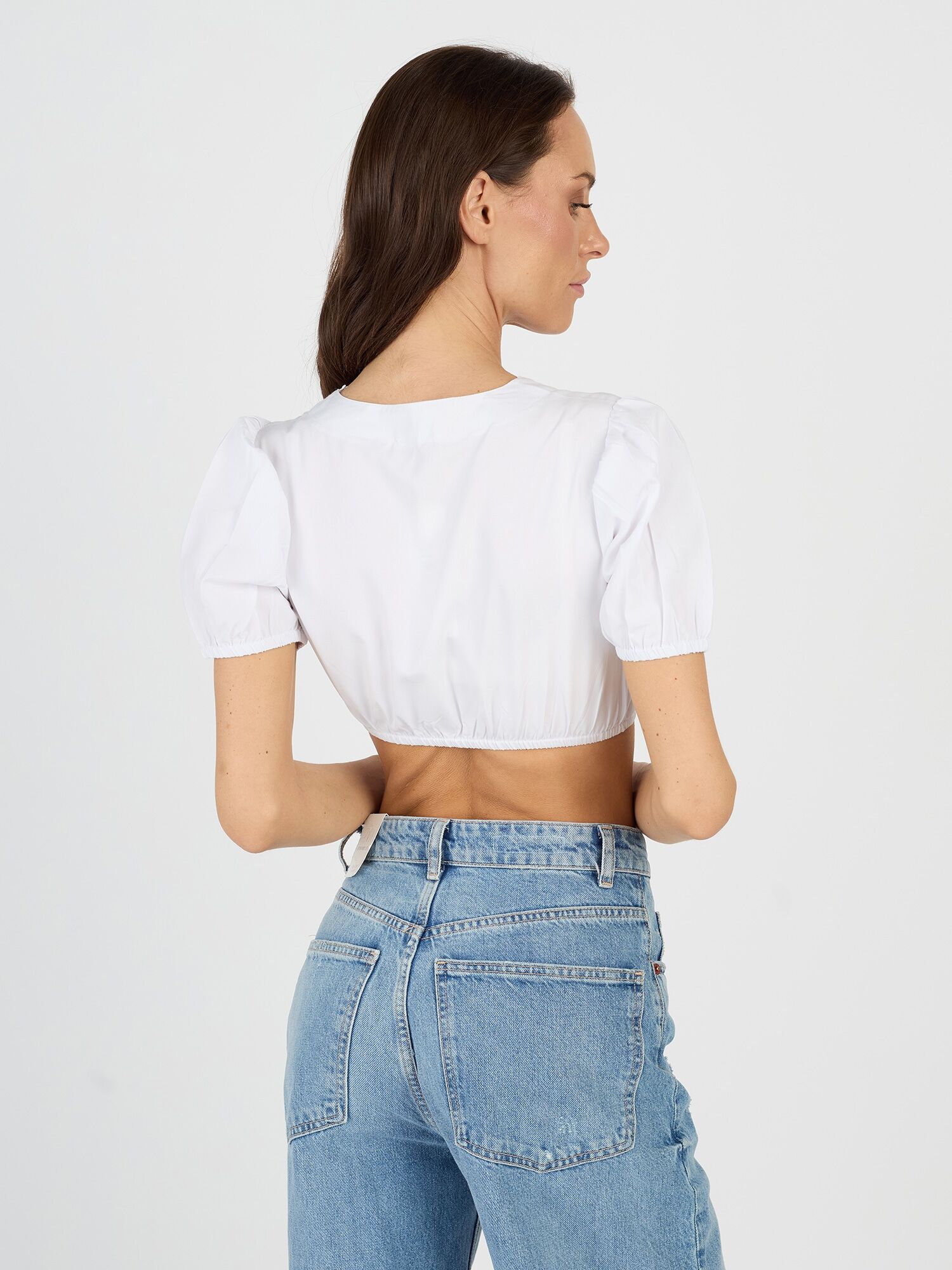 Trachtenbluse JCC "31023117", Damen, Gr. 52, weiß, Obermaterial: 85% Polyester, 15% Viskose, Blusen Trachtenbluse