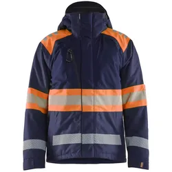 Warnschutz Winterjacke Kl. 1 "4480" - 4XL - marine/orange