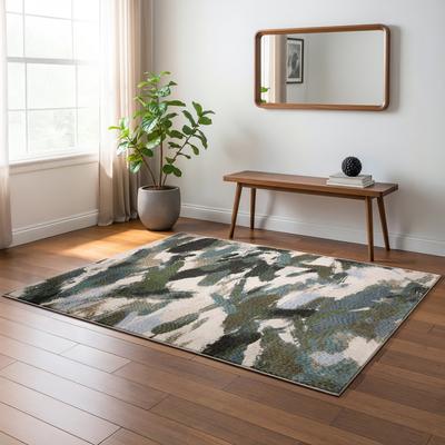 Style Haven Tobias Abstract Paint Blue/ Green Area Rug-