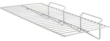 "Econoco Commercial Straight Shelf, 24"" Width x 12"" Depth, White (Pack of 6)"