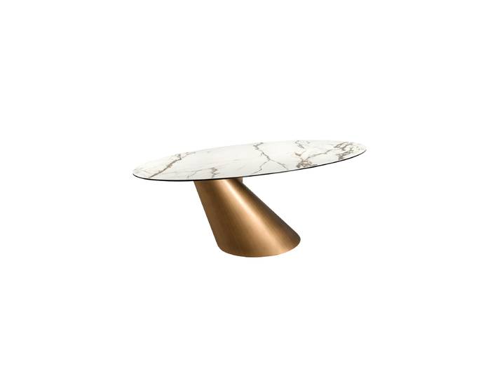 Ovaler Design Esstisch „Martino“ 240 x 120 cm Keramik Angel Cerdá