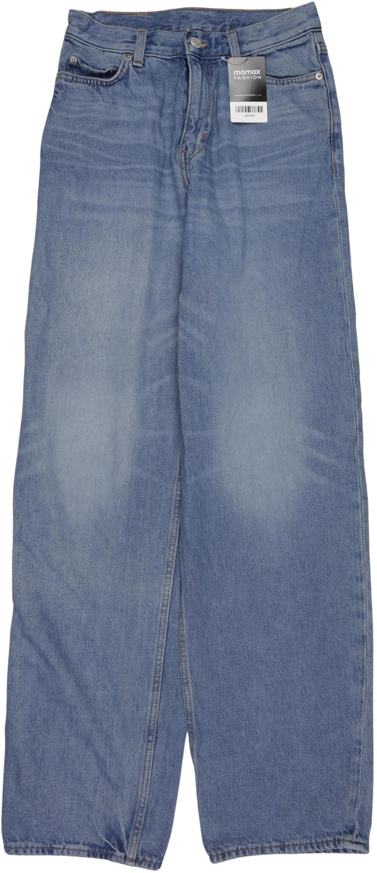 Weekday Damen Jeans, Blau, Gr. W25, Baumwolle - Second Hand