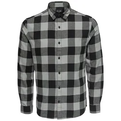 Only & Sons Herren Freizeithemd ONSGUDMUND LS CHECKED SHIRT - Forest Night (22007112) - M