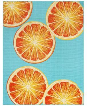 Gertmenian Jona Bold Summer Fruits Bright Bold Indoor/ Outdoor Flatweave Area Rug