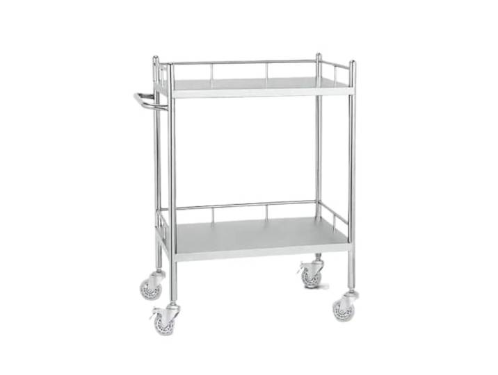 XPJYUA Service Servierwagen Verdickter medizinischer Trolley aus Edelstahl Rack for chirurgische Instrumente, Tisch for Krankenschwestern, kleiner Dressingwagen