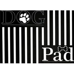 Dog Pad - STRIPES SCHWARZ (BL 36x46 cm) - schwarz - BL 36x46 cm