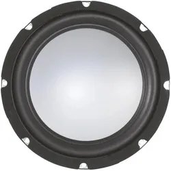 Rockwood 200mm Subwoofer m. AluMembrane 200Watt 4 Ohm, Lautsprecher Bauteile, Schwarz, Silber