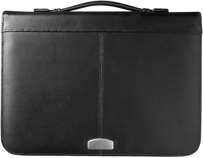 Porte-documents personnalisé classeur A4 en cuir reconstitué Lilo noir