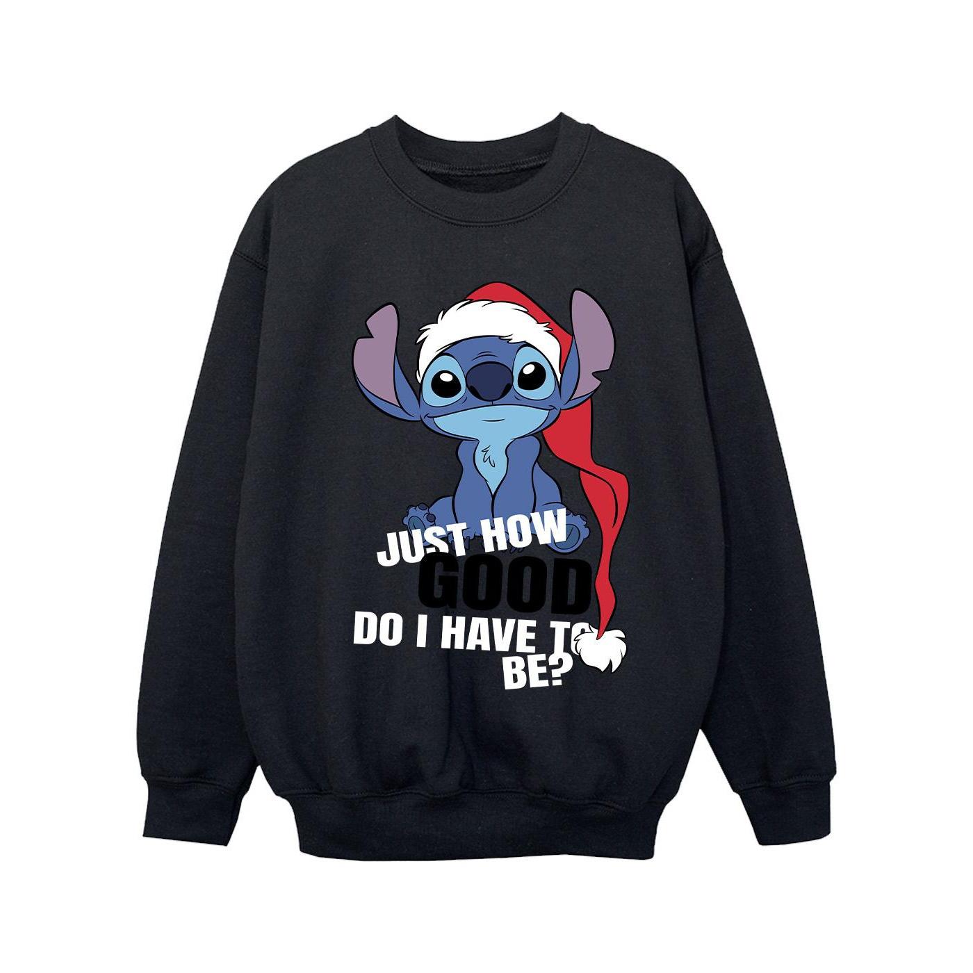 Disney Meisjes Lilo & Stitch Just How Good Sweatshirt (Zwart)