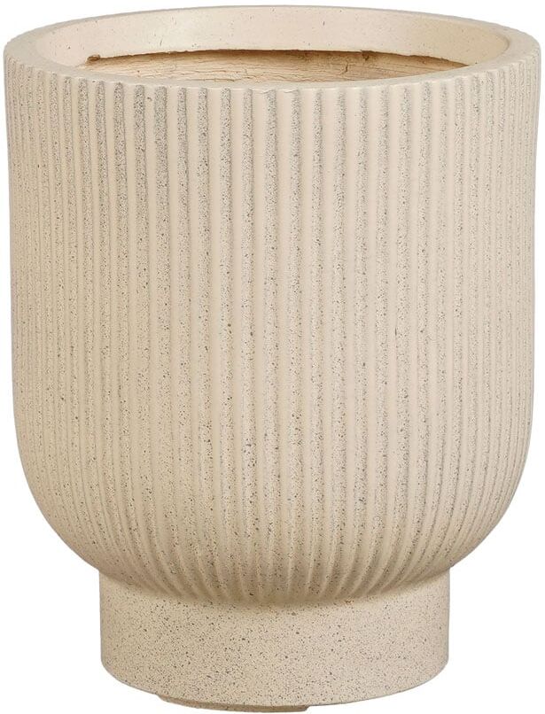 Mica Decorations Übertopf Nuovo Magnesium beige Ø 24 x 29 cm