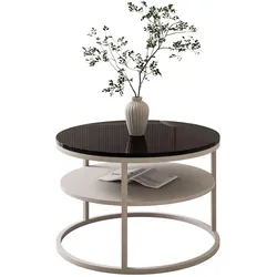 COUCHTISCH CIRI SLIM KASCHMIR HOCHGLANZ mit Regal