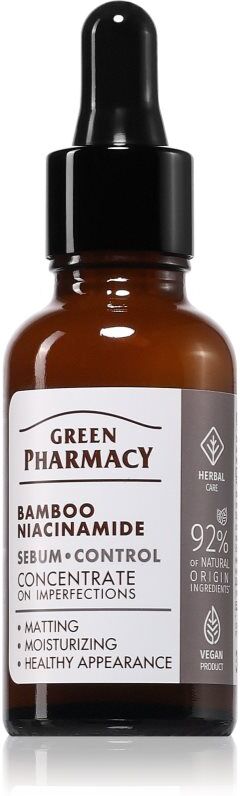 Green Pharmacy Bamboo & Niacinamide Face Serum sérum hydratation intense 30 ml