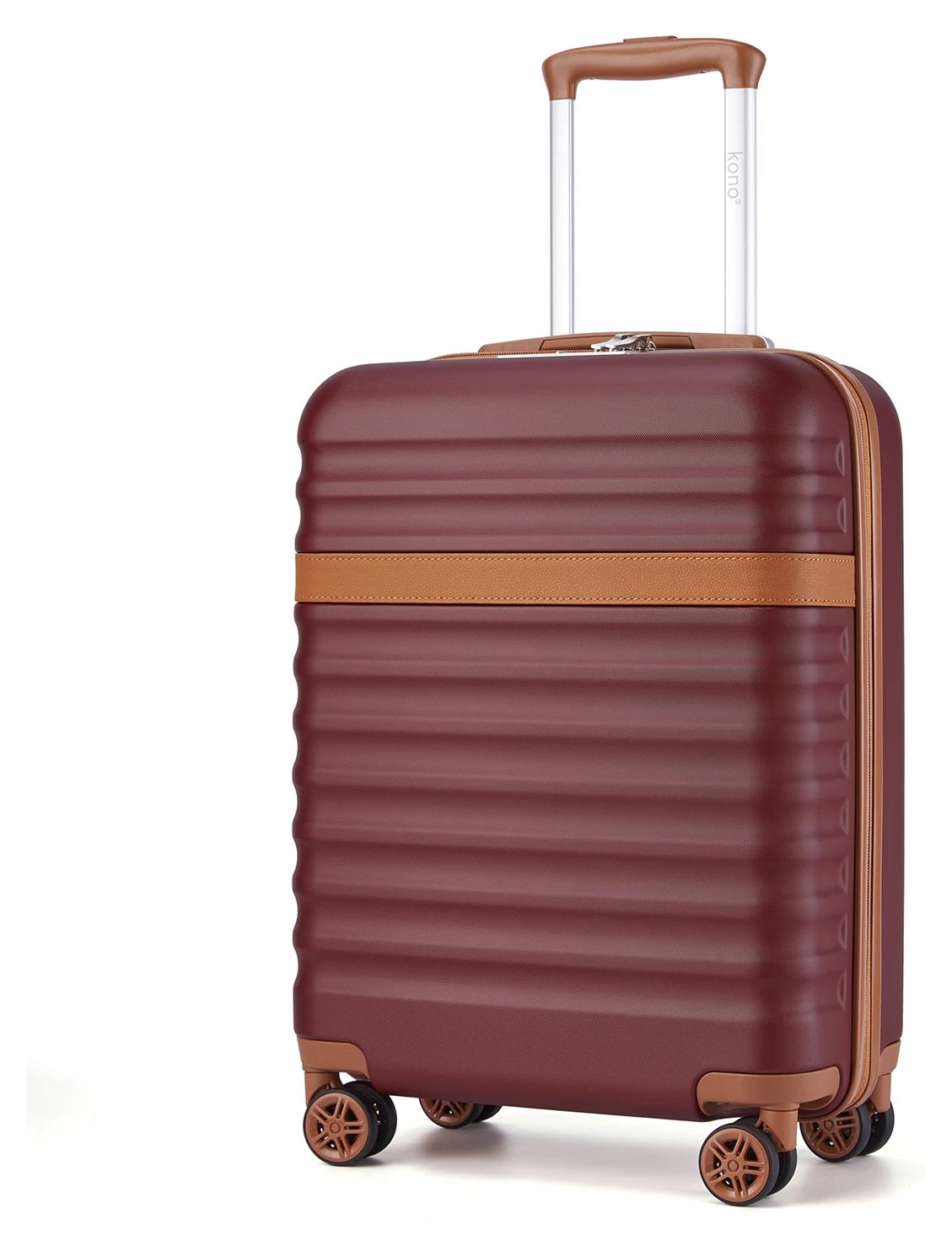 3-teiliges Kofferset - Hartschalenkoffer aus ABS+PC - 4 360°-Rollen - TSA-Schloss - 50,8+61+71,1 cm - Braun