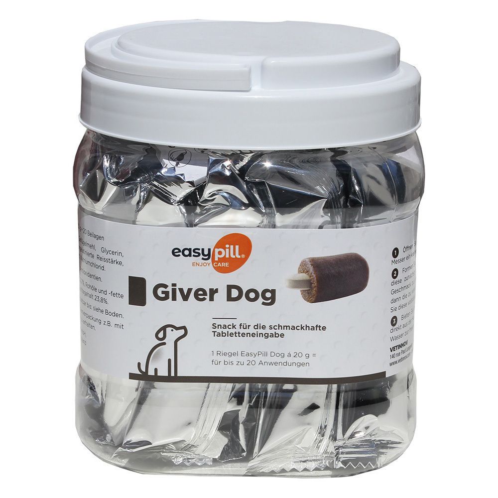 Alvetra EasyPill Giver Dog Erg.Futterm.Dose f.Hund 20x20 g Presslinge