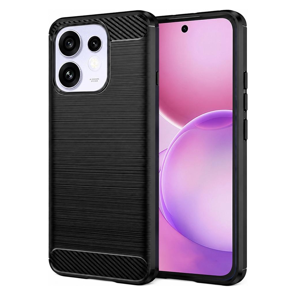 Techsuit - Carbon-Silikon - Oppo Reno16 - Schwarz (Oppo Reno 16, Oppo Reno 16 Pro) (71713109)