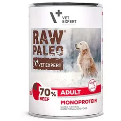 RAW PALEO Nassfutter für ausgewachsene Hunde Rindfleisch 400g