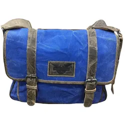 Greenburry Aviator Kuriertasche blue/taupe