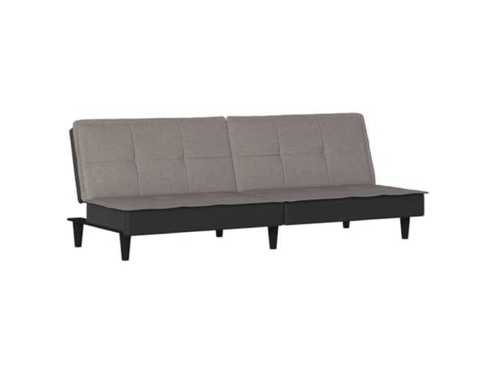 GHVBNMF Schlafsofa 200 cm Bettsofa mit Verstellbarer Rückenlehne Taupe Zweiteilige umklappbare Lehne verwandelt das Polstersofa im Wohnzimmer flexibel in eine Liegefläche für Gäste.