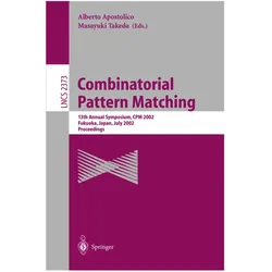 Combinatorial Pattern Matching, Fachbücher von Masayuki Takeda, Alberto Apostolico