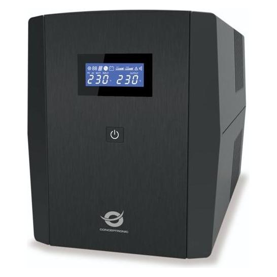 Conceptronic ZEUS USV 2200VA LED / ZEUS 04E (2200 VA, 1320 W, Line-Interaktiv USV) (ZEUS04E)
