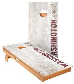 Skip's Garage Washington Vintage Gameday Cornhole Boards