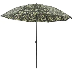 vidaXL Camouflage-Angelschirm 240 x 210 cm Polyester Oxford Patio Modell Upsilon Plus