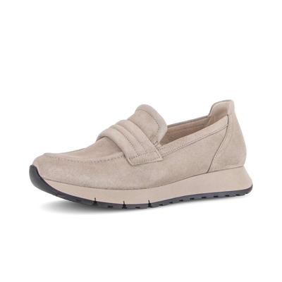 Slipper GABOR "Slipper", Damen, Gr. 42,5, beige, Schuhe Slipper