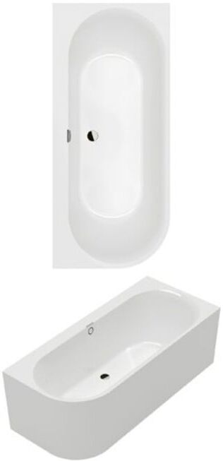 V&B; Oberon Baignoire rectangulaire 180x80x62cm, acrylique, droite, blanc ; Villeroy & Boch (180OBN9CR00VD01)