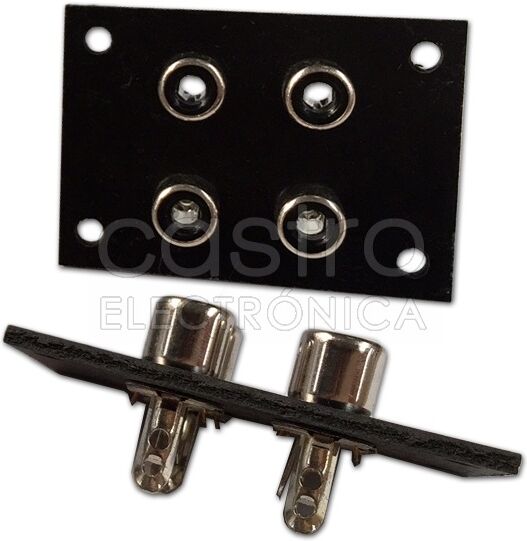 Base 4x RCA Femea p/ Painel