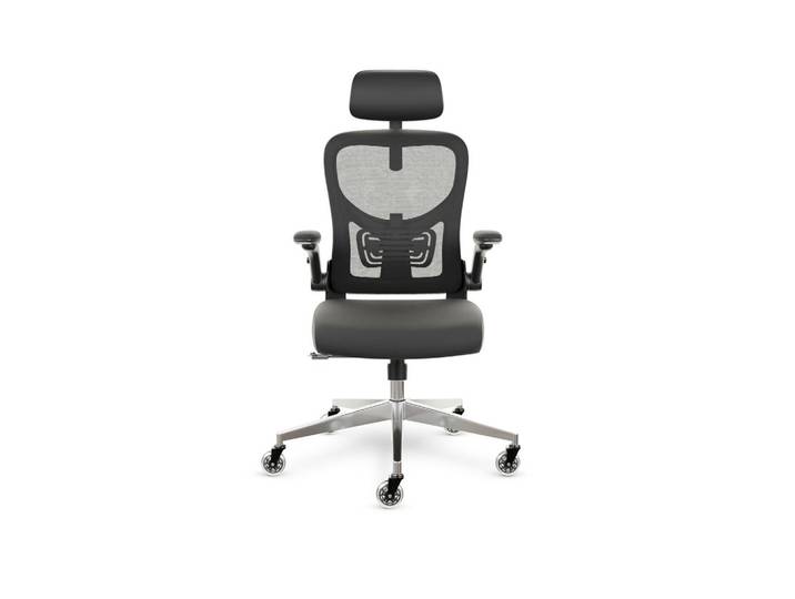 Clouvou Bürostuhl SmartSeat Schwarz, Metall, Kunststoff, Füllung: Schaumstoff, Formgebogen, 70x142x70 cm, Büromöbel, Bürostühle, Drehstühle