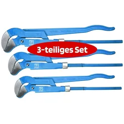 SW-Stahl, Zange, 42250L Rohrzangen Satz 3-teilig I Rohrzange 1 Zoll, 1,5 Zoll und 2 Zoll I Rohrzange S Maul (335 mm)