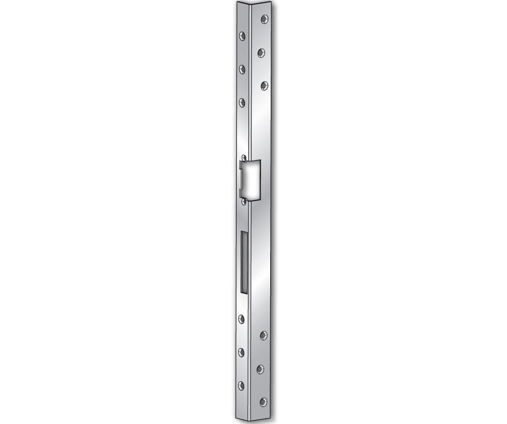 ASSA ABLOY Winkelschließblech effeff für Türöffner 312, Edelstahl -------31235-05