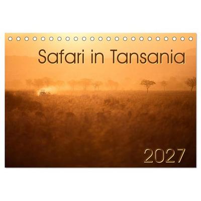 Safari in Tansania (Tischkalender 2027 DIN A5 quer), CALVENDO Monatskalender
