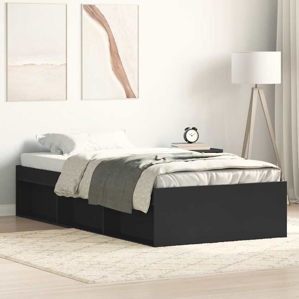 Latitude Run Afriani Storage Bed Smoked Oak Small Single (2'6)