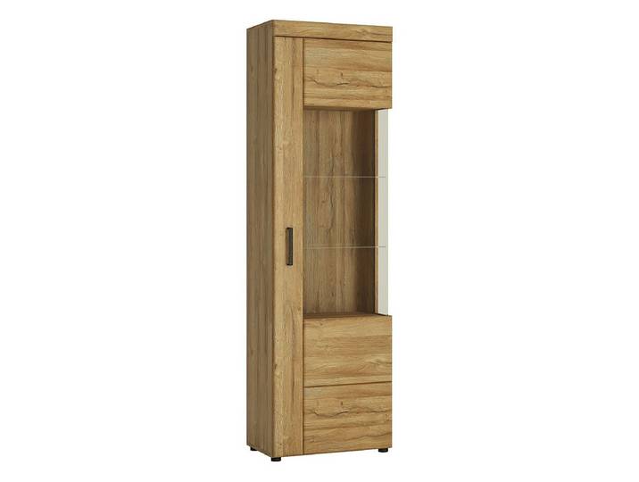 Vitrine mit Glastür Grandson Eiche Breite 58 cm - CORTINA