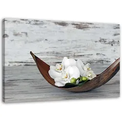 WANDBILD Orchidee Blumen Vintage 120x80cm