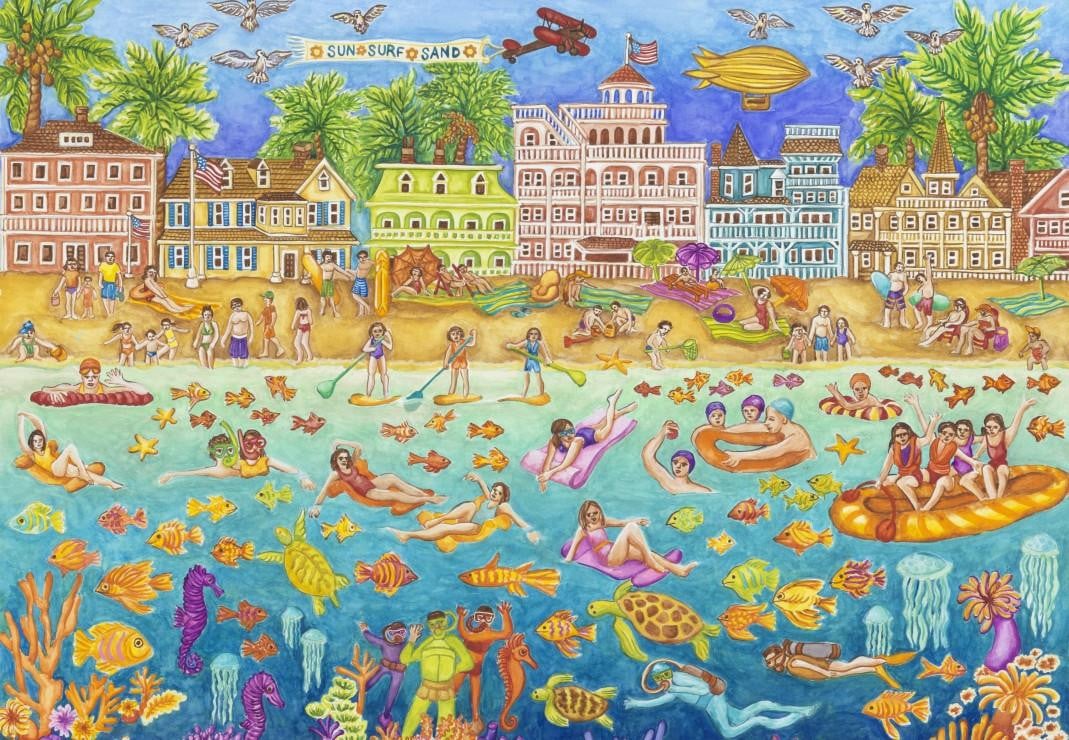 GRAFIKA Puzzel Zwemfeest 1000 stukjes