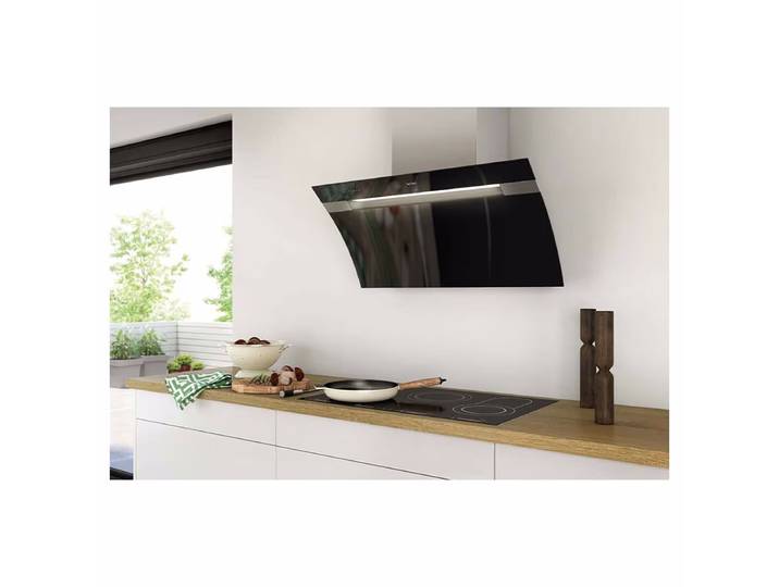 Wesco BKH 90 GL-2 Umluft Glas schwarz Wandhaube – Wandhaube/Dunstabzugshaube Wand
