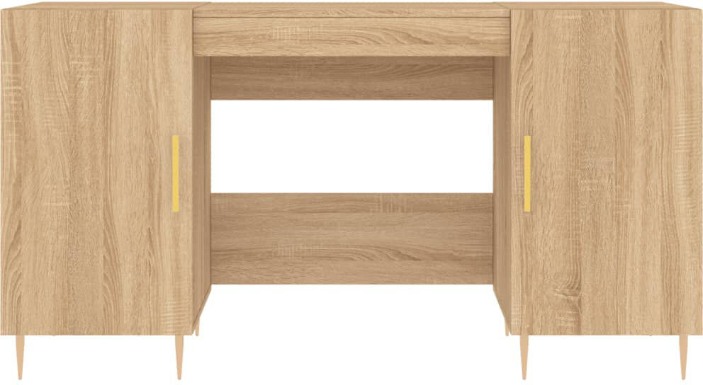 Fairmont Park Fidler Iron Writing Desk Sonoma Oak/Gold