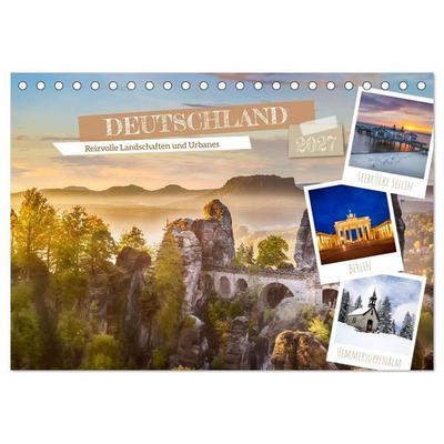 DEUTSCHLAND Reizvolle Landschaften und Urbanes (Tischkalender 2027 DIN A5 quer), CALVENDO Monatskalender