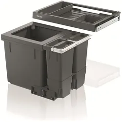 Müllex Kehrichtsystem X55 Premium, Abfalleimer, Grau