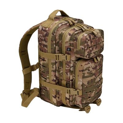 Rucksack BRANDIT "Brandit Accessoires US Cooper Lasercut medium", Gr. onesize, grün (tactical camo), Polyester, Rucksäcke Rucksack