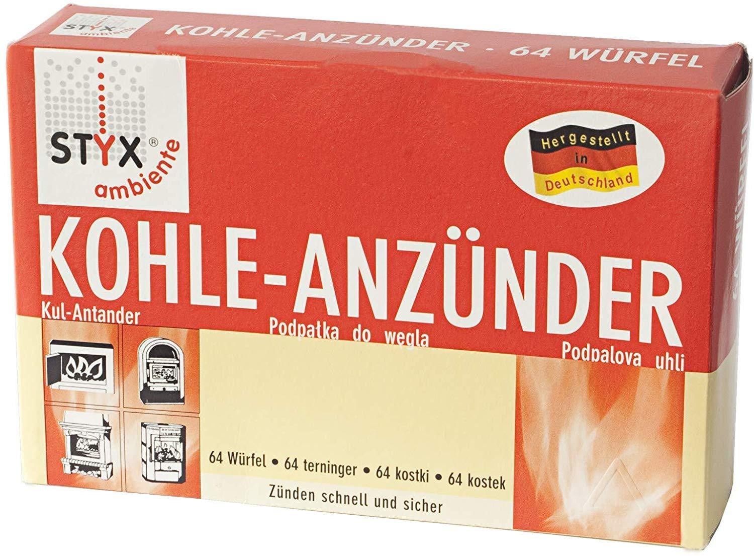 Schmalfuss Styx koolaansteker, wit, 64 stuks