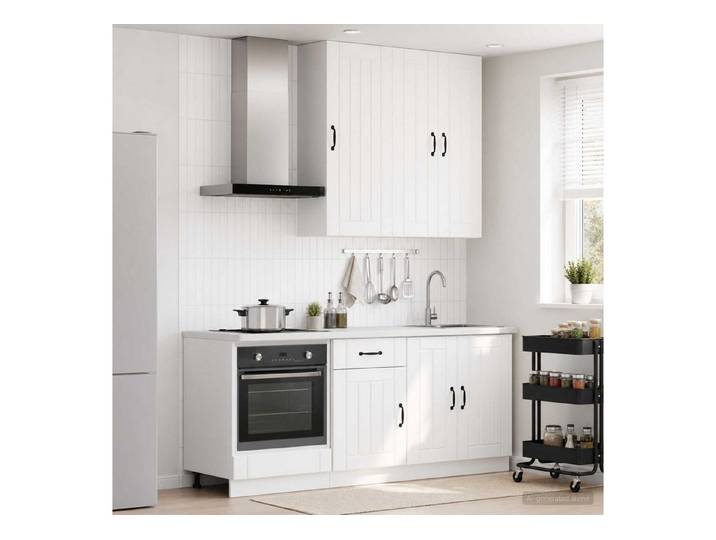 vidaXL Hängeschrank vidaXL Kücheneinheit LUCCA 5 stk. Weiß
