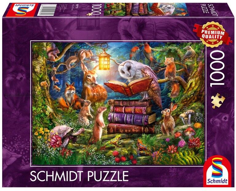 Puzzle 1000 pcs Contes sylvestres du soir Schmidt